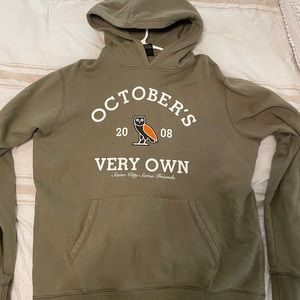 October’s Very Own Collegiate Hoodie. Army Green. Size L